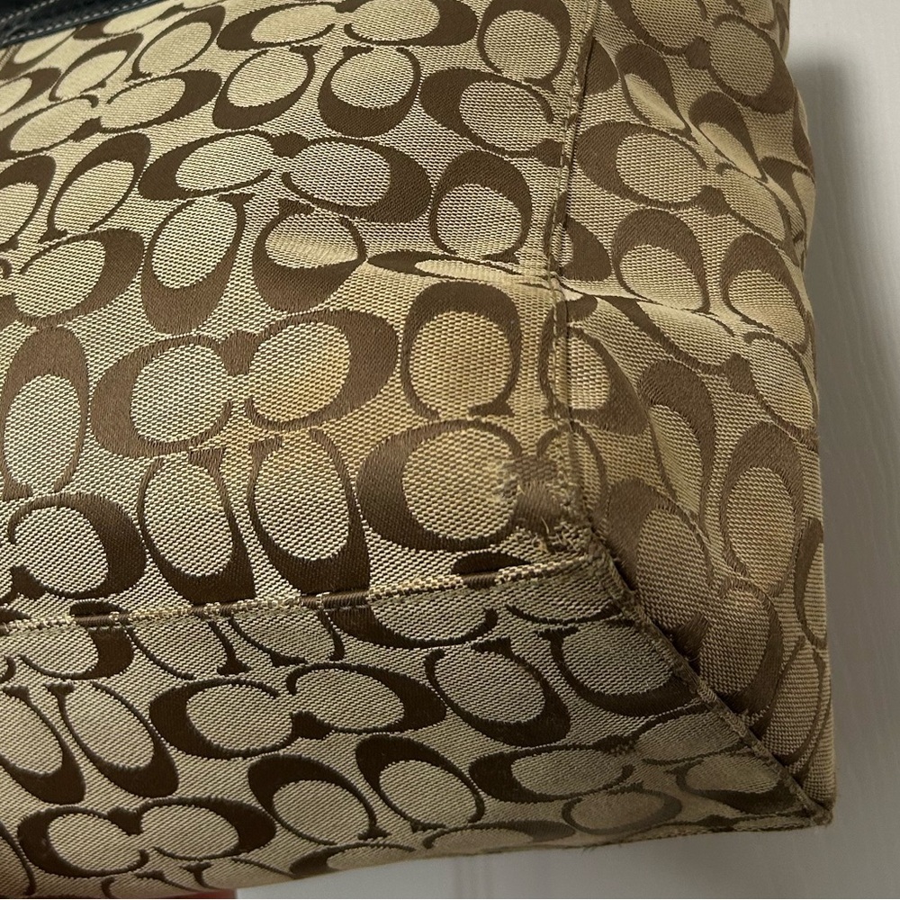 Coach Y2K  Brown and Black Signature Tote - Picture 7 of 13